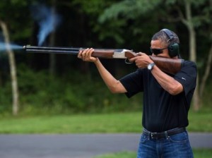 Obama Skeet Shooting