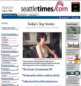 SeattleTimes Old Website Screenshot