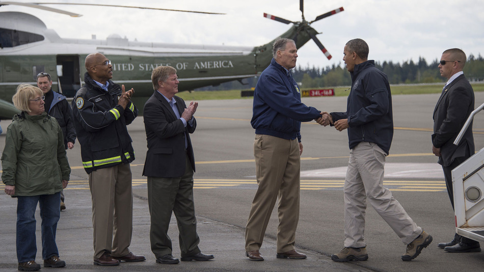 Obama OSO Landslide Visit