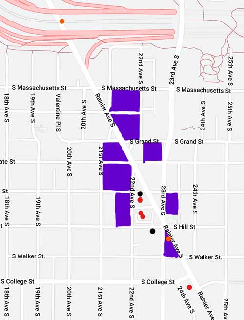 Rainier Ave Seattle Map